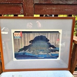 Vintage/antique Woodblock authenticated‎ print by Hiroshige Ando